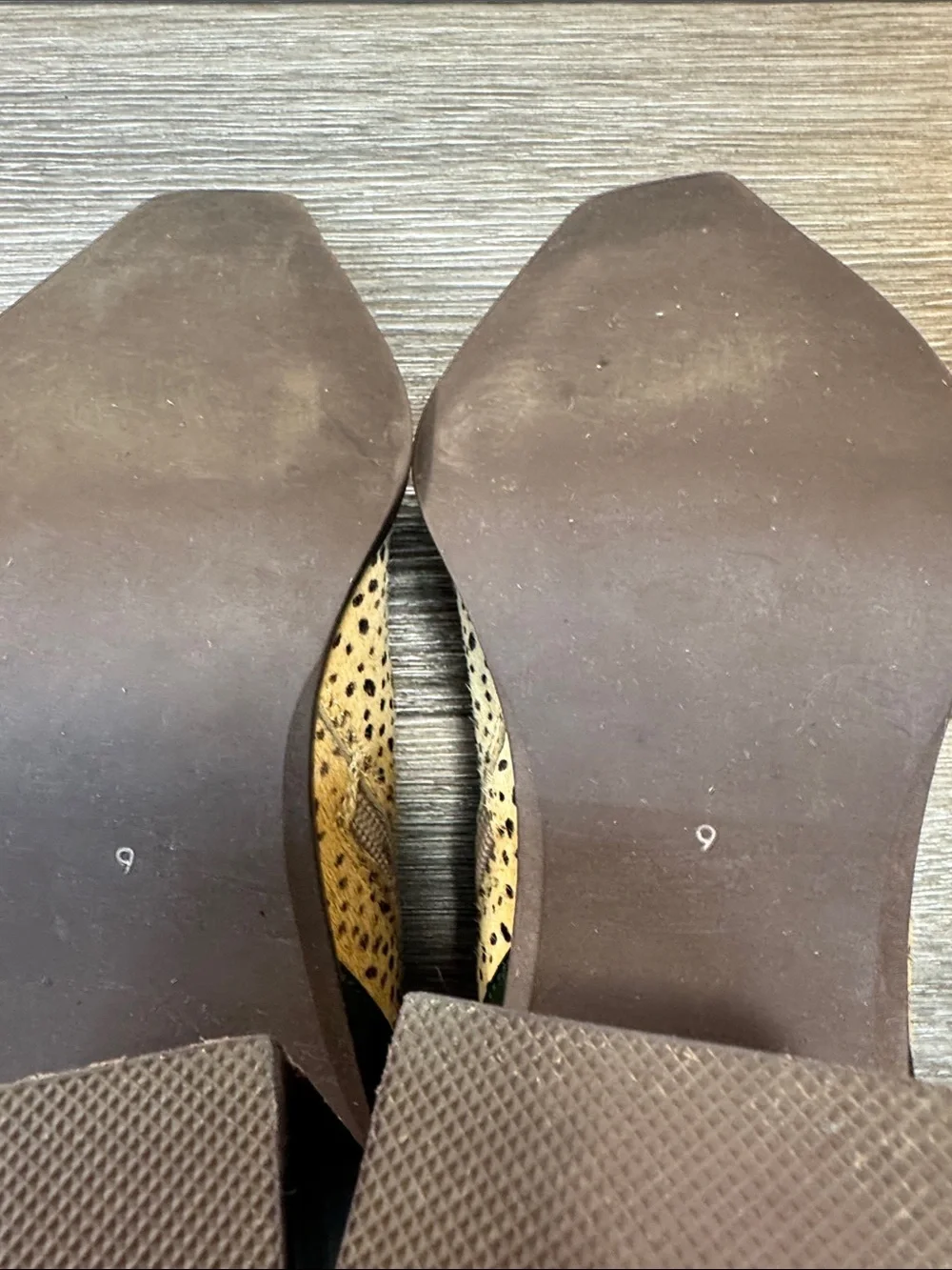 Jeffrey Campbell Tan Spotted Ankle heeled boots woman’s SZ 9 (j269)
